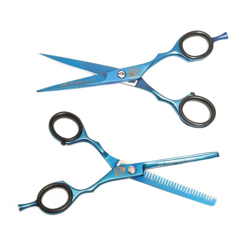 Tijera para Cortar Cabello Azules Lobo 2 pz