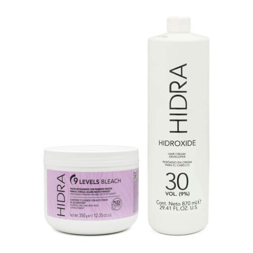 Decolorante para Cabello 9 Niveles + Peróxido 1 L Hidra