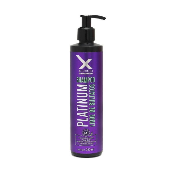 Shampoo Capilar Platinum Libre de Sulfatos Xiomara 250 ml