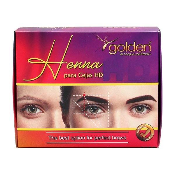 Henna para Cejas Castaño Oscuro Golden 11 pz