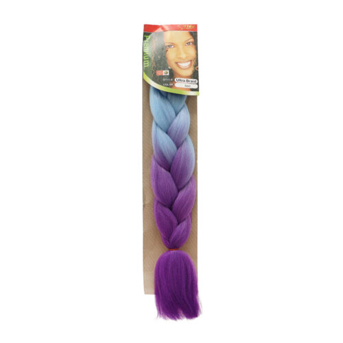Trenza de Kanekalon Azul Pastel/Purpura B60 Vida Exquisita