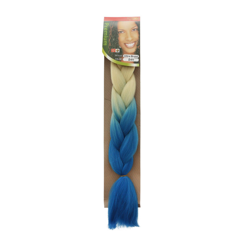Trenza de Kanekalon Azul/Rubio B49 Vida Exquisita