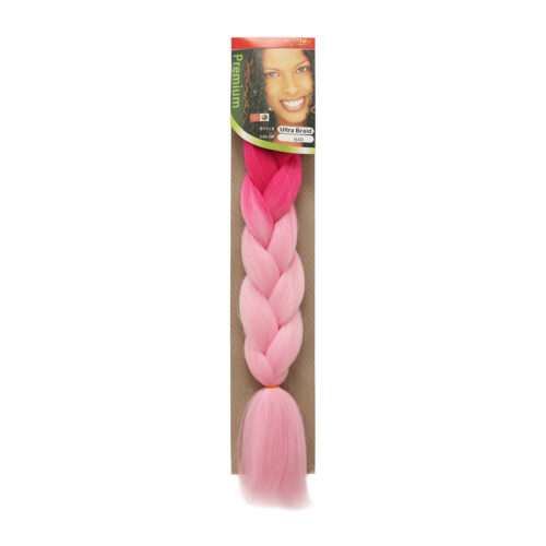 Trenza de Kanekalon Fucsia/Rosa Pastel B40 Vida Exquisita