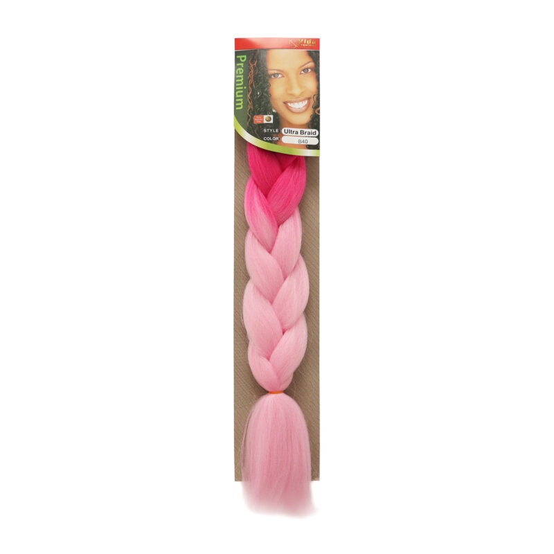 Trenza de Kanekalon Fucsia/Rosa Pastel B40 Vida Exquisita