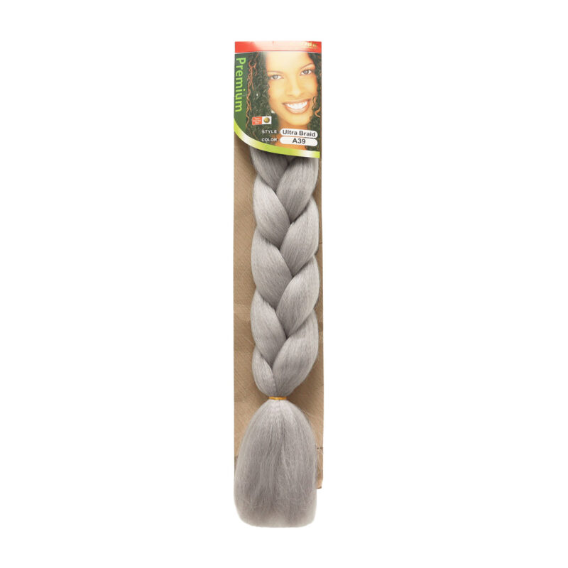 Trenza de Kanekalon Gris Claro A39 Vida Exquisita