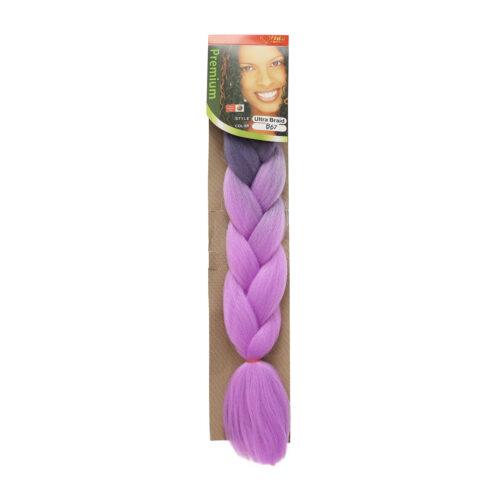Trenza de Kanekalon Malva Oscuro/Malva B67 Vida Exquisita