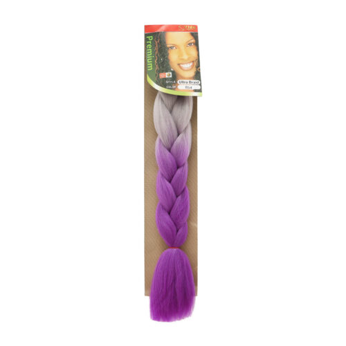 Trenza de Kanekalon Platinado Violeta B54 Vida Exquisita