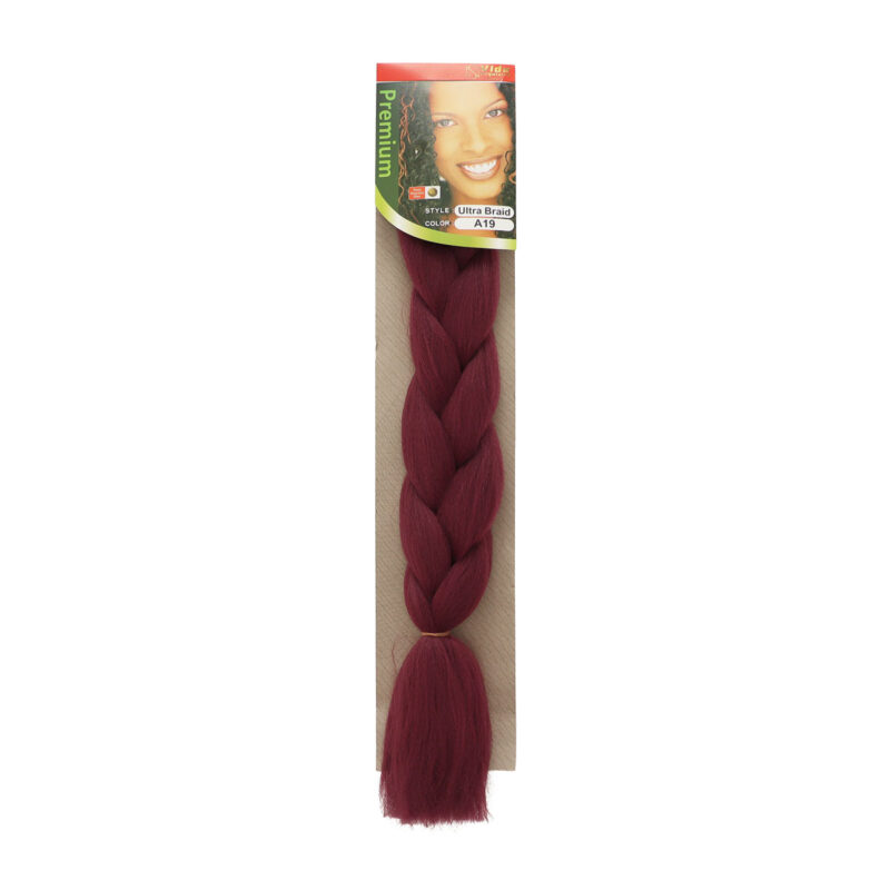 Trenza de Kanekalon Rojo Borgoña A19 Vida Exquisita