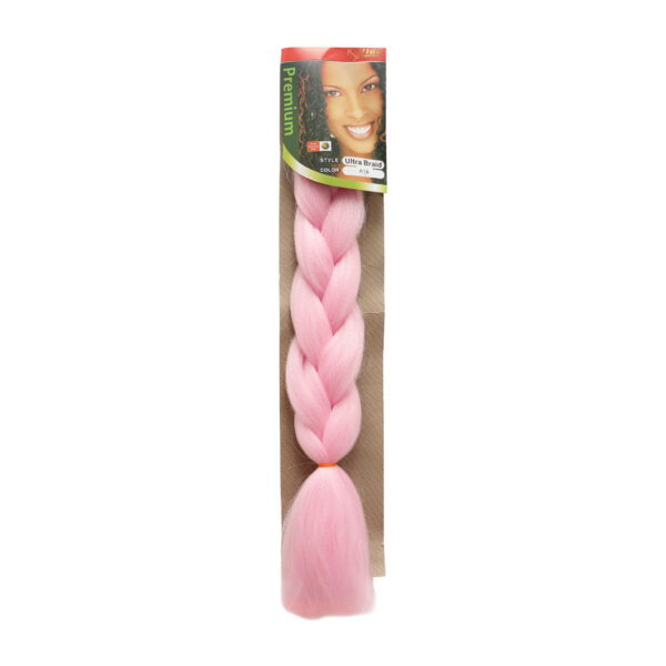 Trenza de Kanekalon Rosa Pastel A16 Vida Exquisita