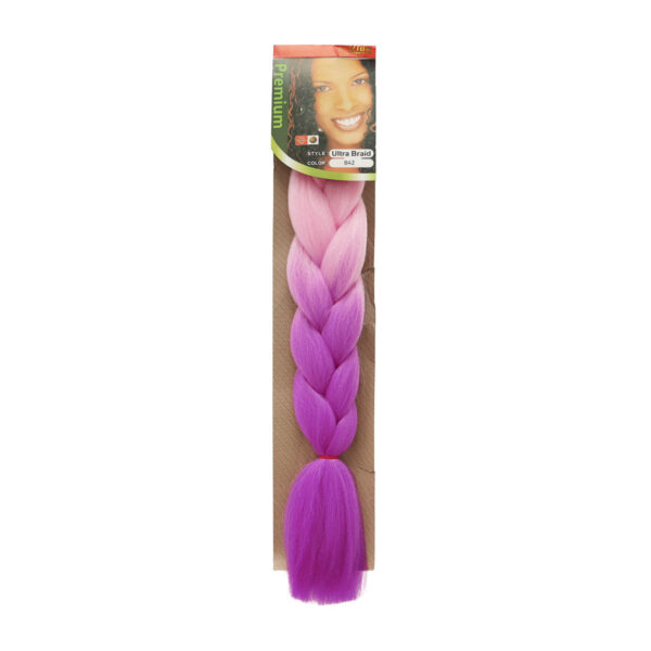 Trenza de Kanekalon Rosa Pastel/Orquidea B42 Vida Exquisita
