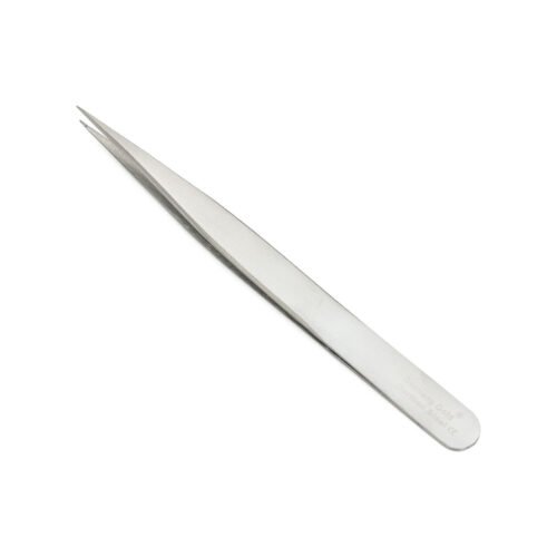Pinza para Pestañas Recta BT-215 Germany, ideal para colocación de pestañas sin causar dolor y fácil uso.