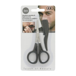 Tijera para Barba o Bigote con Peine LY