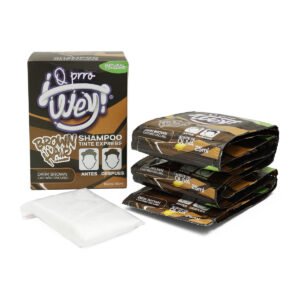 Shampoo con Tinte Castaño Oscuro Q Prro Wey 10 pz