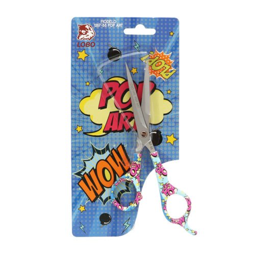 Tijera para Cortar Cabello 1267-55 Pop Art Lobo