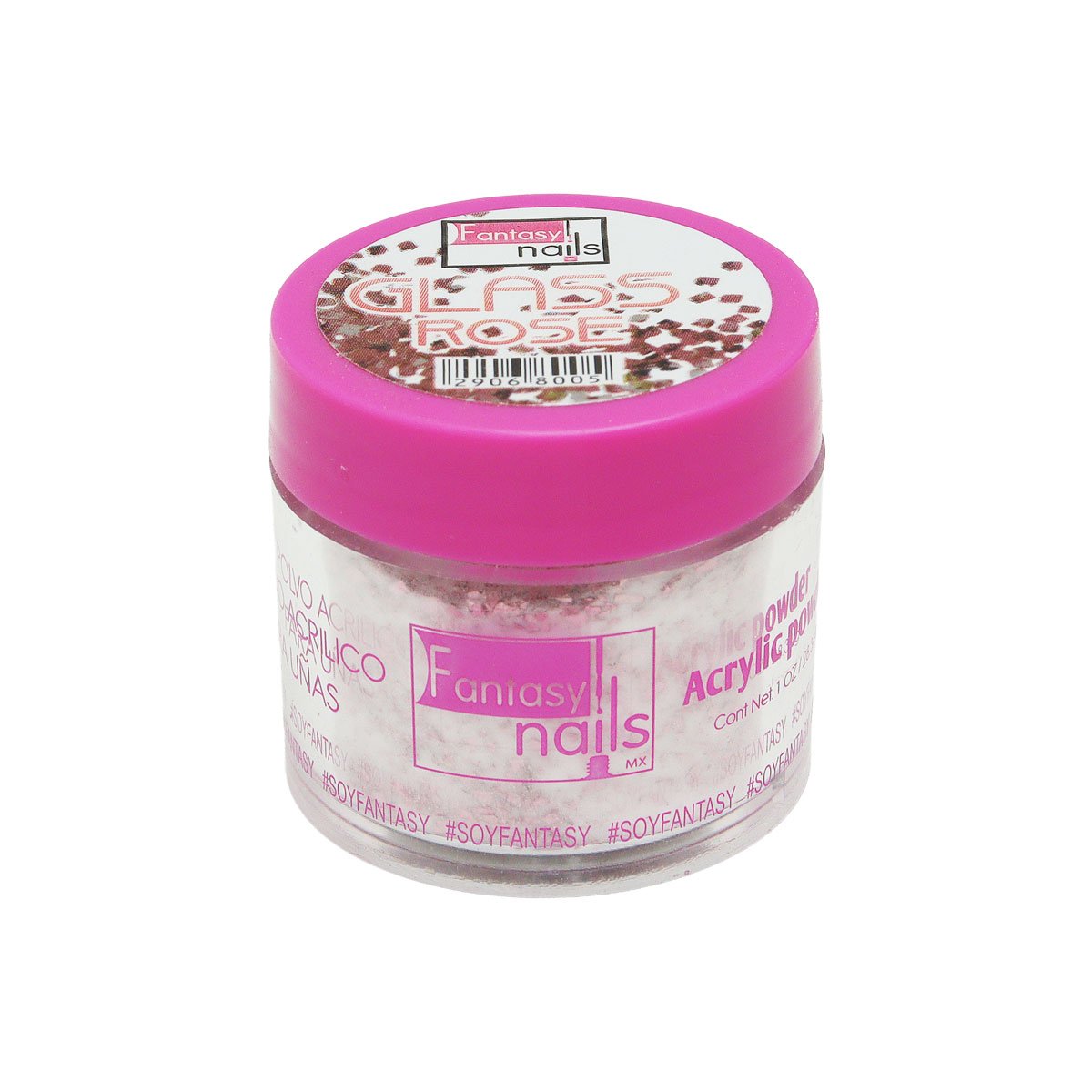 Acrílico para Uñas Glass Rose Fantasy Nails 1 oz