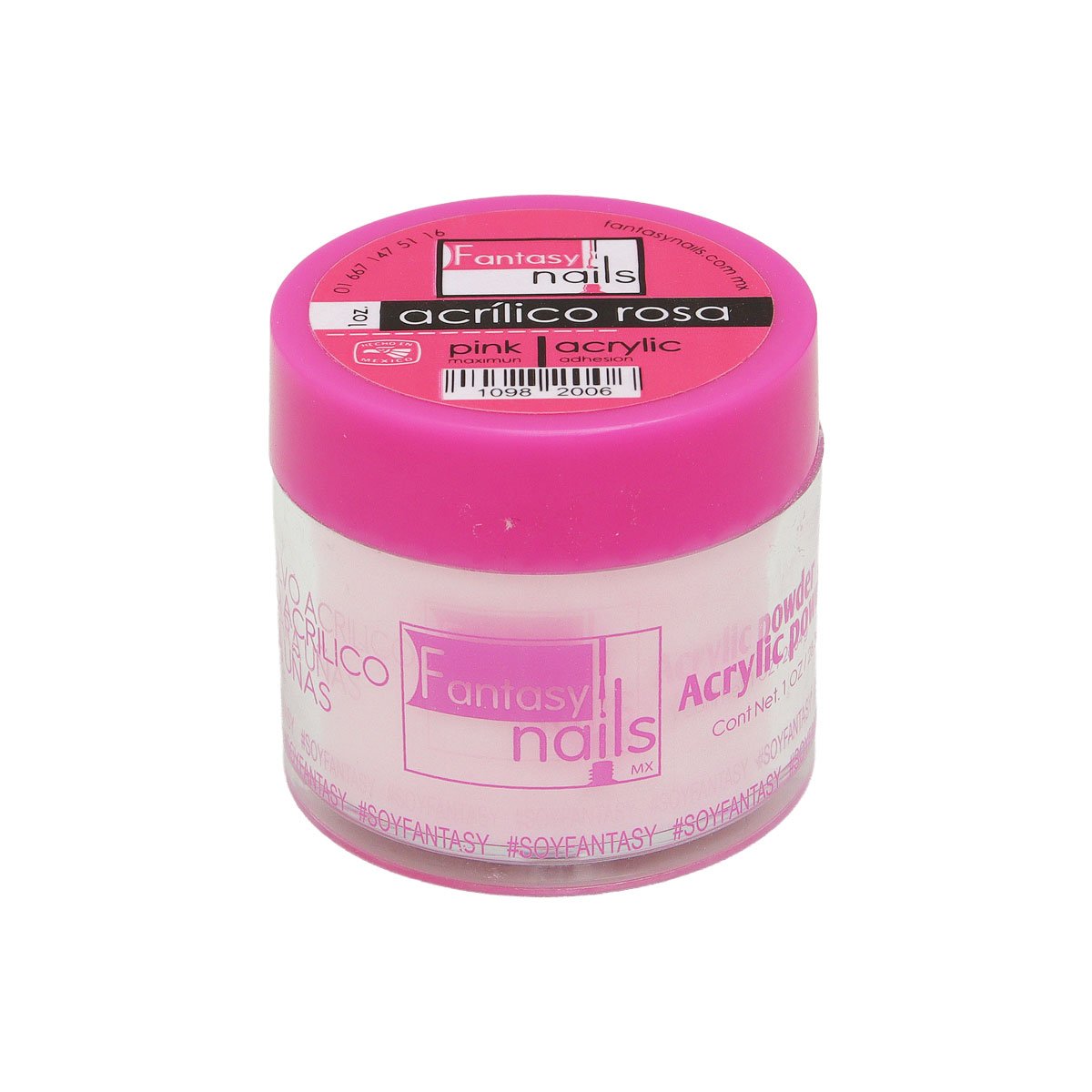 Acrilico para Uñas en Polvo Rosa Fantasy Nails 1 oz