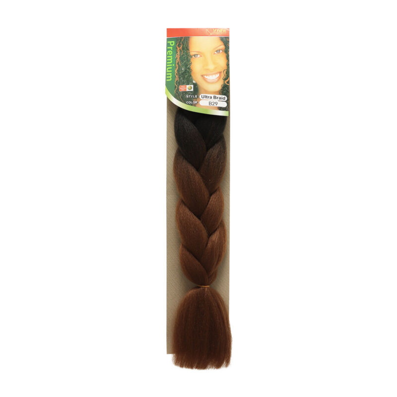 Trenza de Kanekalon Negro Castaño Claro B29 Vida Exquisita