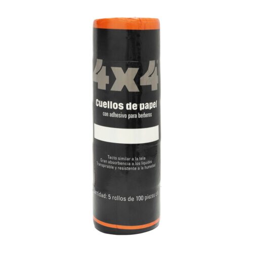 Papel Cuellero Blanco 4x4 5 Rollos de 100 Hojas c/u