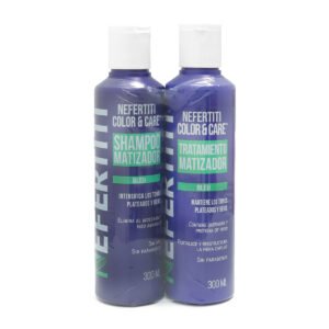 KIT-SHAMPOO-TRATAMIENTO-MATIZADOR-AZUL-NEFERTITI-300ML Shampoo y Tratamiento Matizador Bleu Nefertiti 2 pz