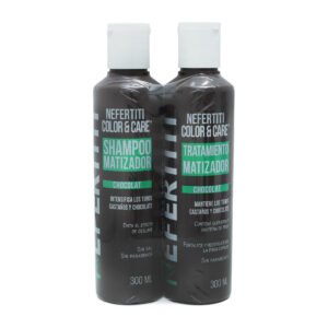 KIT-SHAMPOO-TRATAMIENTO-MATIZADOR-NEGRO-NEFERTITI-300ML Shampoo y Tratamiento Matizador Chocolat Nefertiti 2 pz
