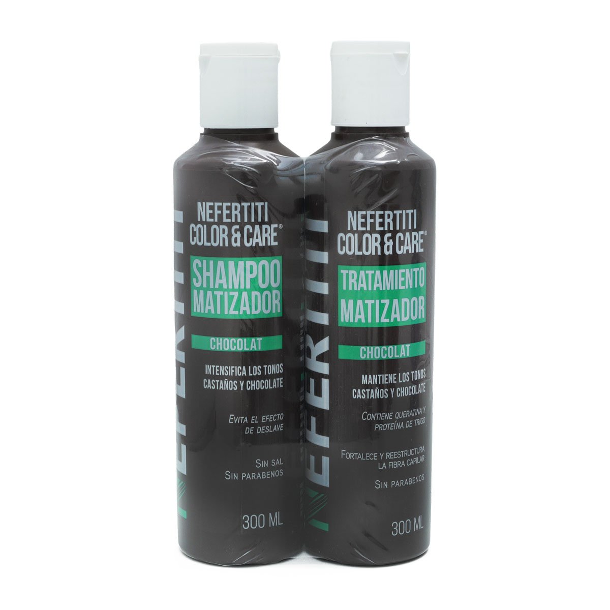 Shampoo y Tratamiento Matizador Chocolat Nefertiti 2 pz