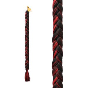 Trenza para Cabello Sintético Negro C/Rojo Ari