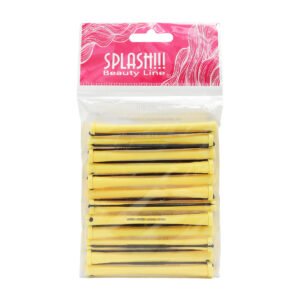 Carrete para Cabello con Tapa 1574-08 Amarillo Splash 12 pz