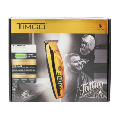 Maquina para Cortar Cabello Delineadora Tattoo HC188D Dorada Timco