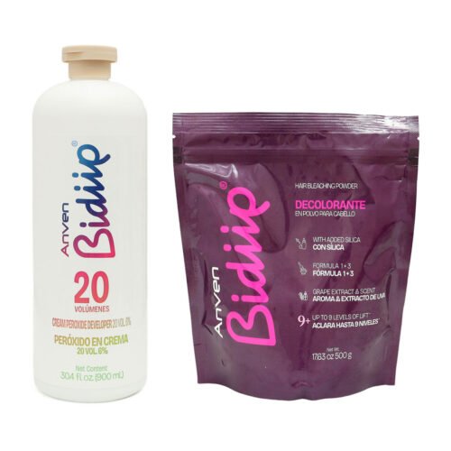 Decolorante para Cabello Bidiip Anven 500 g + Peróxido