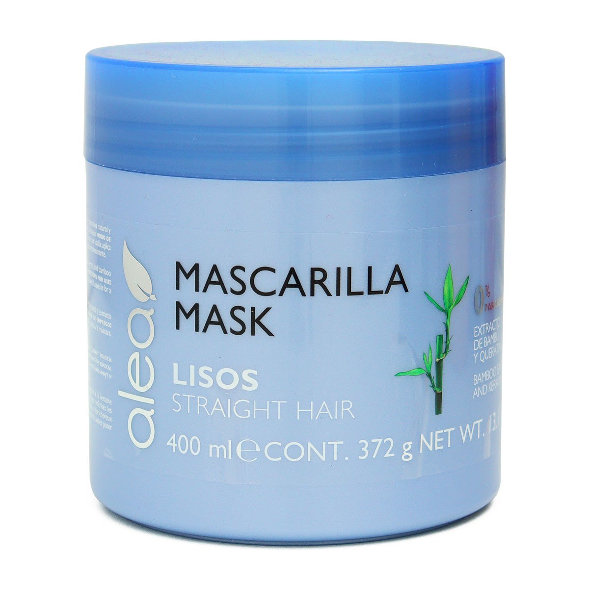 Mascarilla Alea Liso 400 ml para el cabello con extracto de bambú y queratina para control de frizz