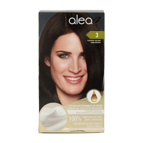 Tinte para el cabello Alea Color permanente en crema con aceites nutritivos para cobertura de canas