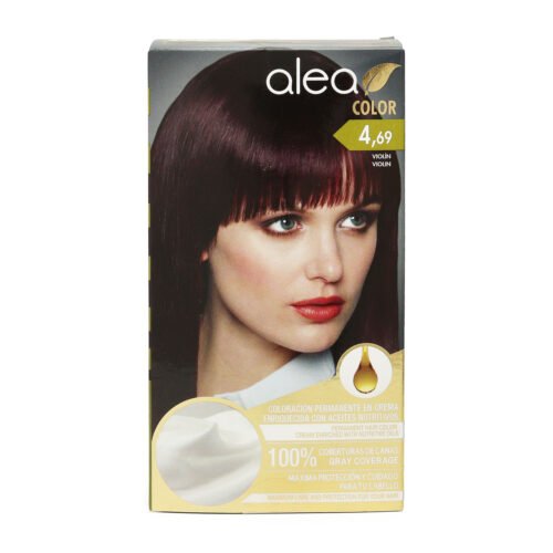 Tinte para el cabello Alea Color permanente en crema con aceites nutritivos para cobertura de canas