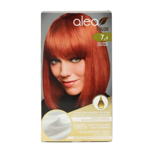 Tinte para el cabello Alea Color permanente en crema con aceites nutritivos para cobertura de canas
