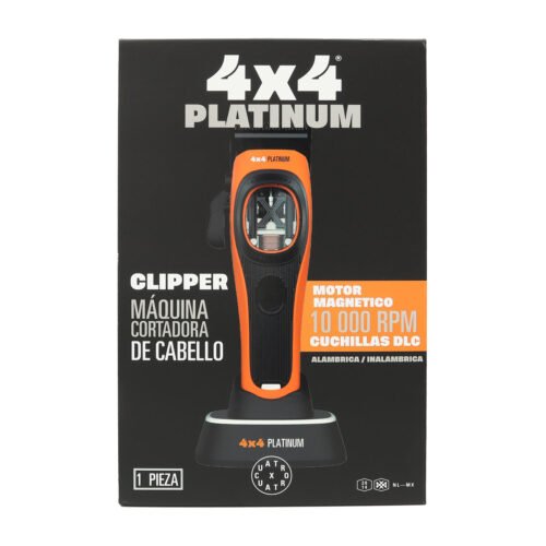 Máquina para Cortar Cabello Platinum Clipper 4x4