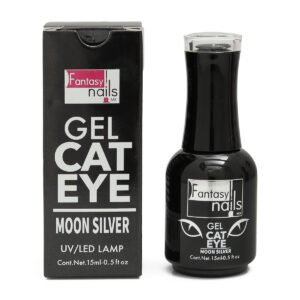 Gel de Uñas Ojo de Gato Moon Silver Fantasy Nails 15 ml