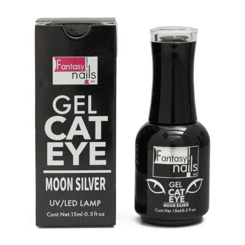 Gel de Uñas Ojo de Gato Moon Silver Fantasy Nails 15 ml