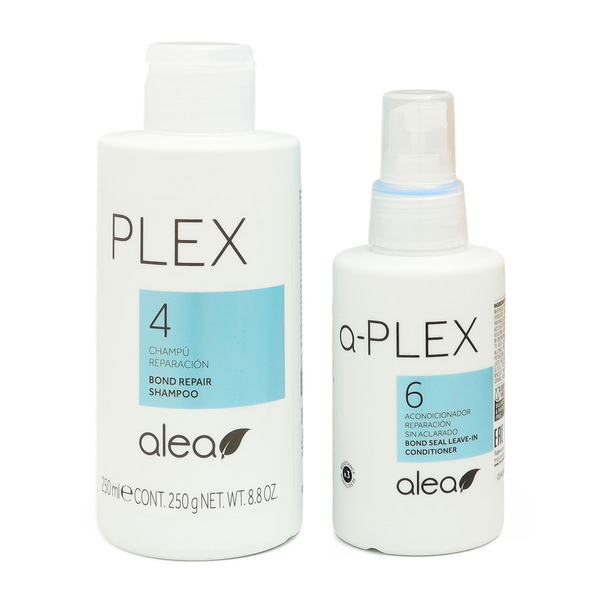Kit de tratamiento para el cabello Alea Plex con shampoo repair y acondicionador leave-in para reconstrucción capilar profunda