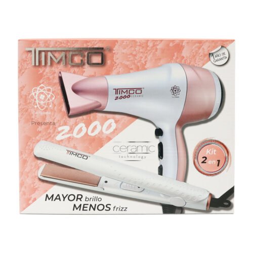 Secadora para Cabello y Plancha COM-08 SIN Timco 2 pz
