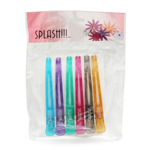 Pinza para Cabello Pico de Garza 1459-06 Splash 6 pz
