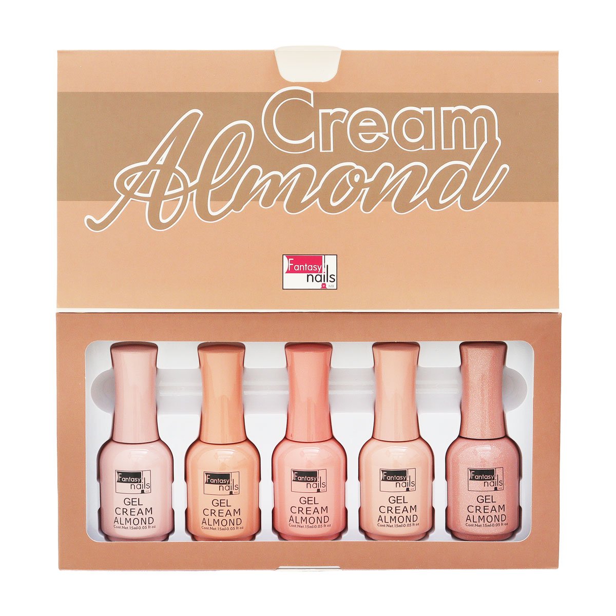 Colección Gel Cream Almond Fantasy Nails 5 pz - Imagen 2