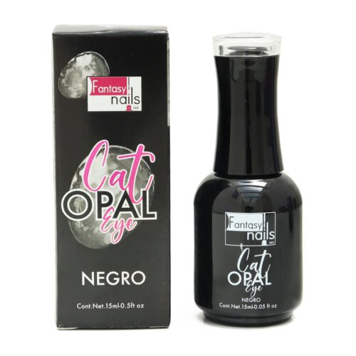 Gel de Uñas Ojo de Gato Opal Negro Fantasy Nails 15 ml