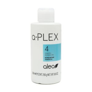 SHAMPOO-A-PLEX-4-ALEA-250ML Shampoo reparador Alea Plex 4 de 250 ml para reconstrucción de fibra capilar y protección de enlaces.