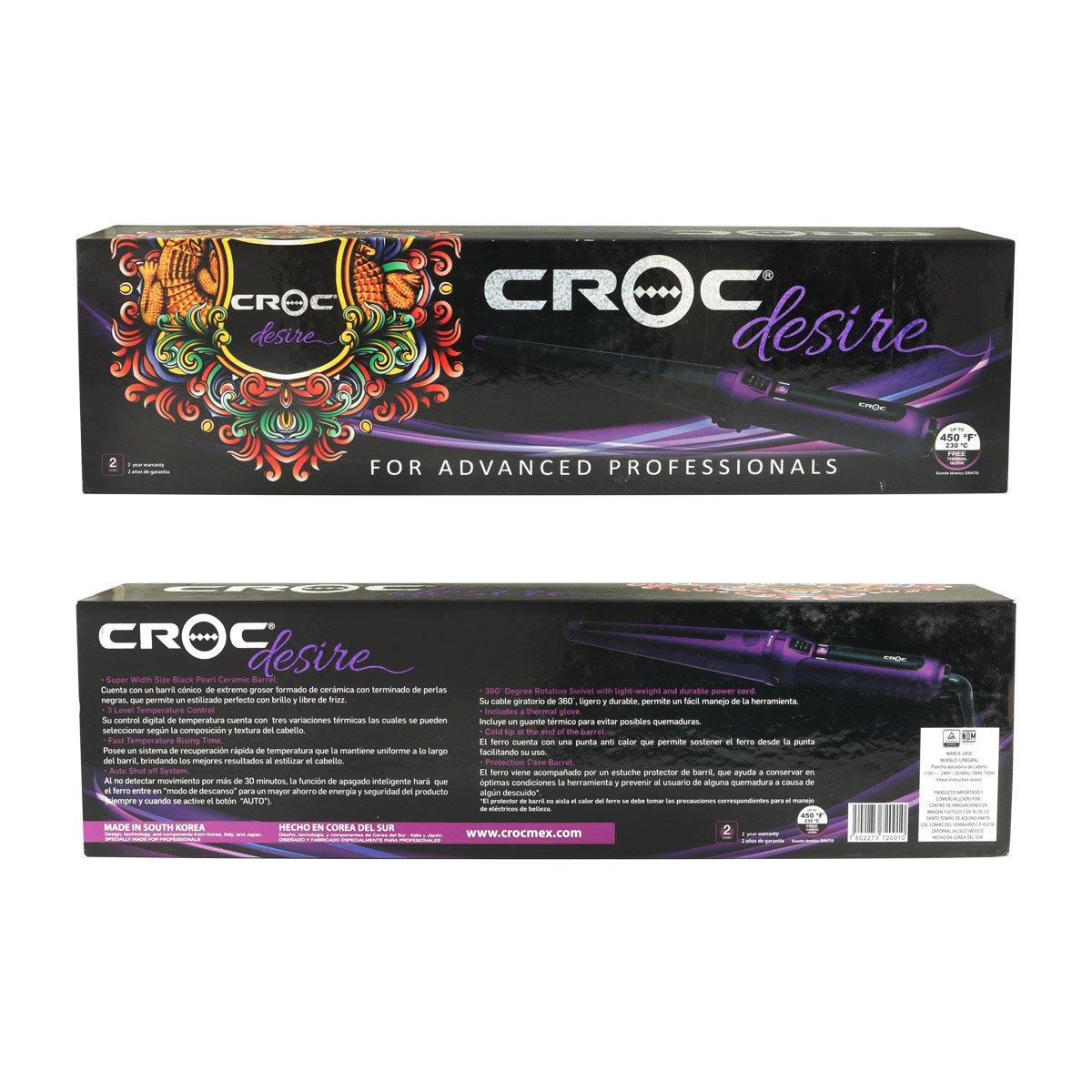 Ferro para Cabello UN604AL Croc Desire